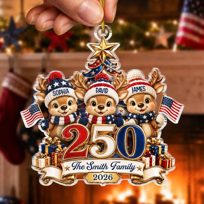 Christmas Reindeer Family - Personalized Acrylic Ornament - America 250th Anniversary Christmas Gifts For Family 4ccd501f-ba26-40e0-b947-402e2703e628-banner-4.jpeg