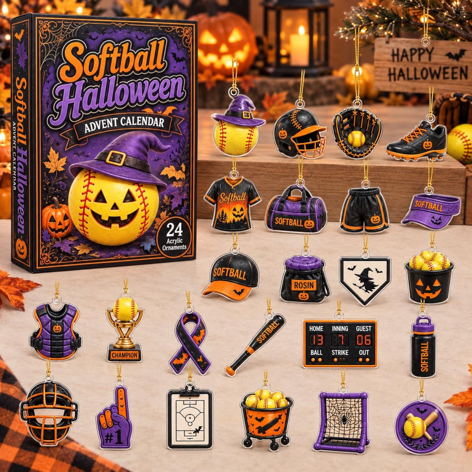 Softball Advent Calendar, Halloween Sports Advent Calendar 2026, 24 Softball Christmas Ornaments, Softball Gifts, Team Gift for Players 4cdc266a-41e3-4d01-aa1e-13df2d4b7cb5-il_1588xN.8557505367_n1oz.jpg