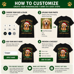 Merry Woofmas Pet Photo Tee — Wreath Edition - Personalized T-shirt 4cfa99df-edb1-4bee-8e94-94d0db88f283.jpg