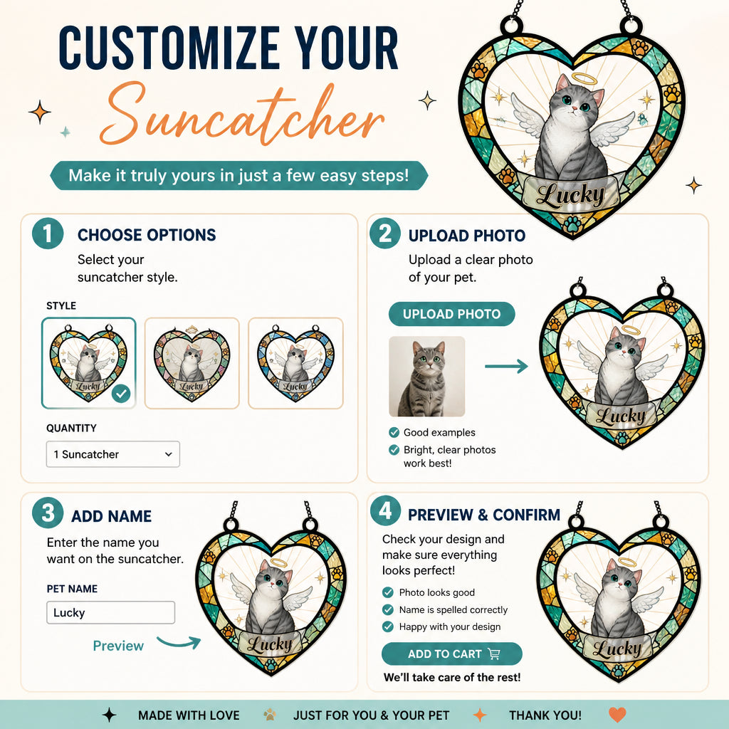Heart Stained-Glass Cat Memorial Suncatcher – Custom Pet Name - Personalized Suncatcher Stained Glass 4d09f812-62ea-43ee-965b-8e0f266a3df2.jpg