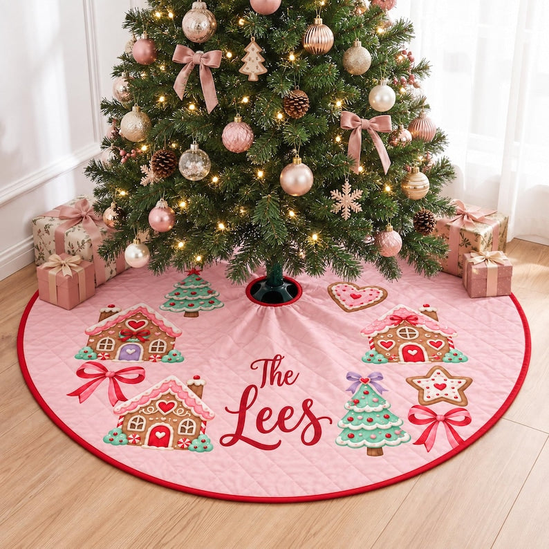 Custom Christmas Pinky Tree Skirt With Your Family Name, Gift For Family 4d3aad7b-28e9-4403-bb02-b2642b406627-il_794xN.8518037326_hwfq.jpg