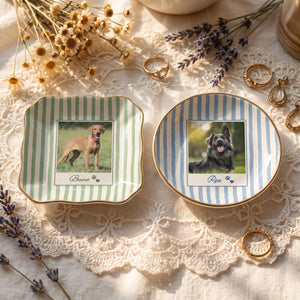 Custom Pet Photo Ceramic Jewelry Tray, Personalized Dog Cat Portrait Ring Holder, Ring Dish 4d5fcc79-b01a-42e4-90aa-4544328c3e9d-10.jpg