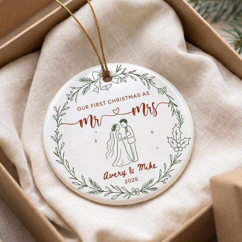 Personalized Engagement Ornament, The Year We Got Engaged Ceramic Keepsake, Custom Couple Ornament with Names and Year, Bride to Be Gift 4d7016d3-293b-4ec1-bfc5-77dae8df55ee-ghfh-2-.jpg