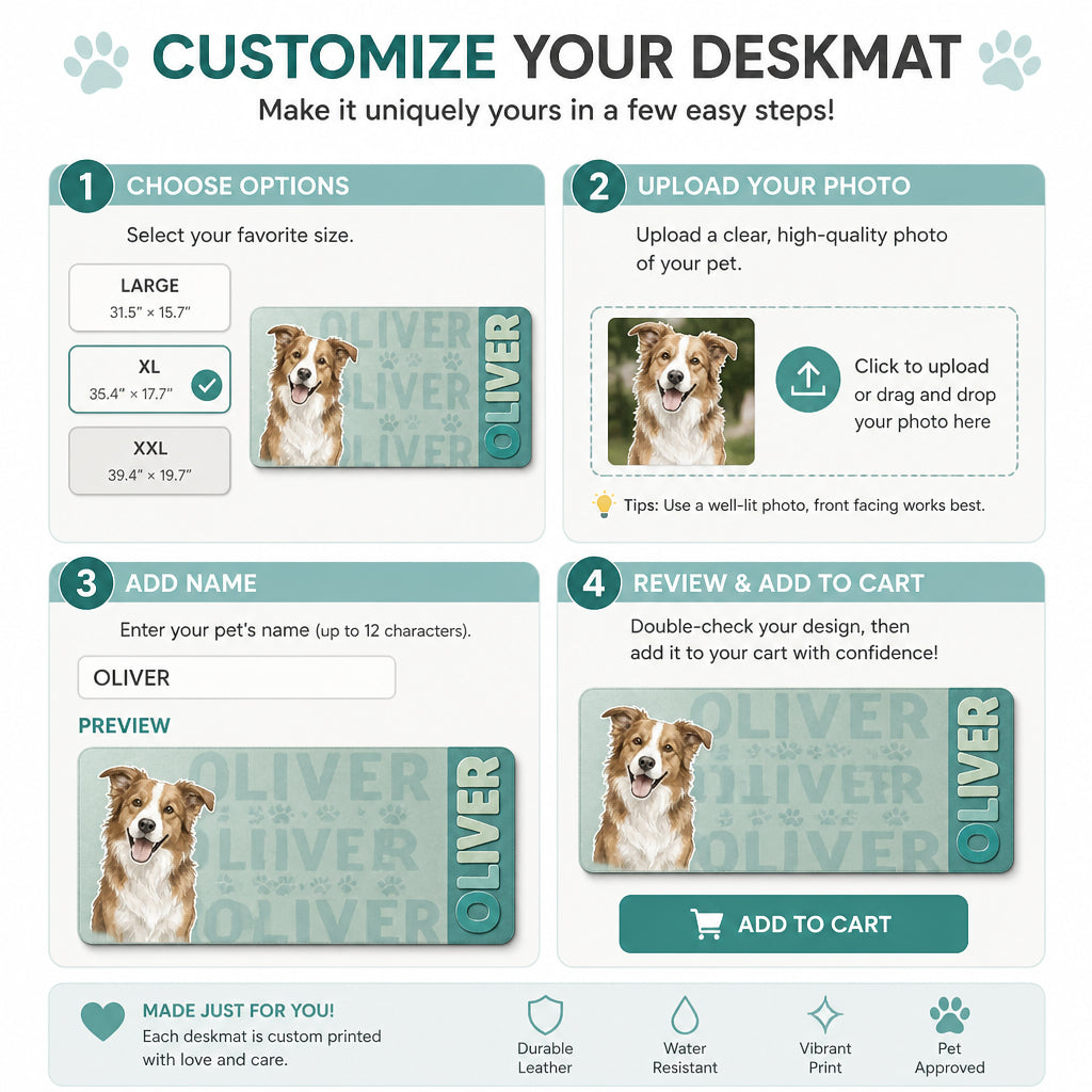 Custom Pet Portrait Name-Pattern Leather Deskmat - Personalized Leather Deskmat 4d70940e-39fa-4652-a696-66194db6db5b.jpg