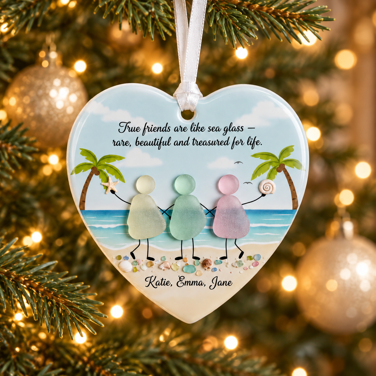 Personalized Sea Glass Friends 3D Effect Printed Ornament, Custom Friendship Gift, Best Friend Christmas Ornament, Beach Lover Keepsake Decor 4d7efe9d-eb9b-49ed-8431-b954d1f87a6c-banner-1.png