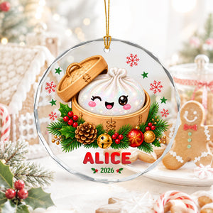 Personalized Glitter Dumpling Ornament, Custom Name Glass Christmas Ornament, Cute Squishy Dumpling Gift for Kids, Holiday Decor 2026 4d8372de-4b1f-464b-b661-d557a4558b48-2.jpg