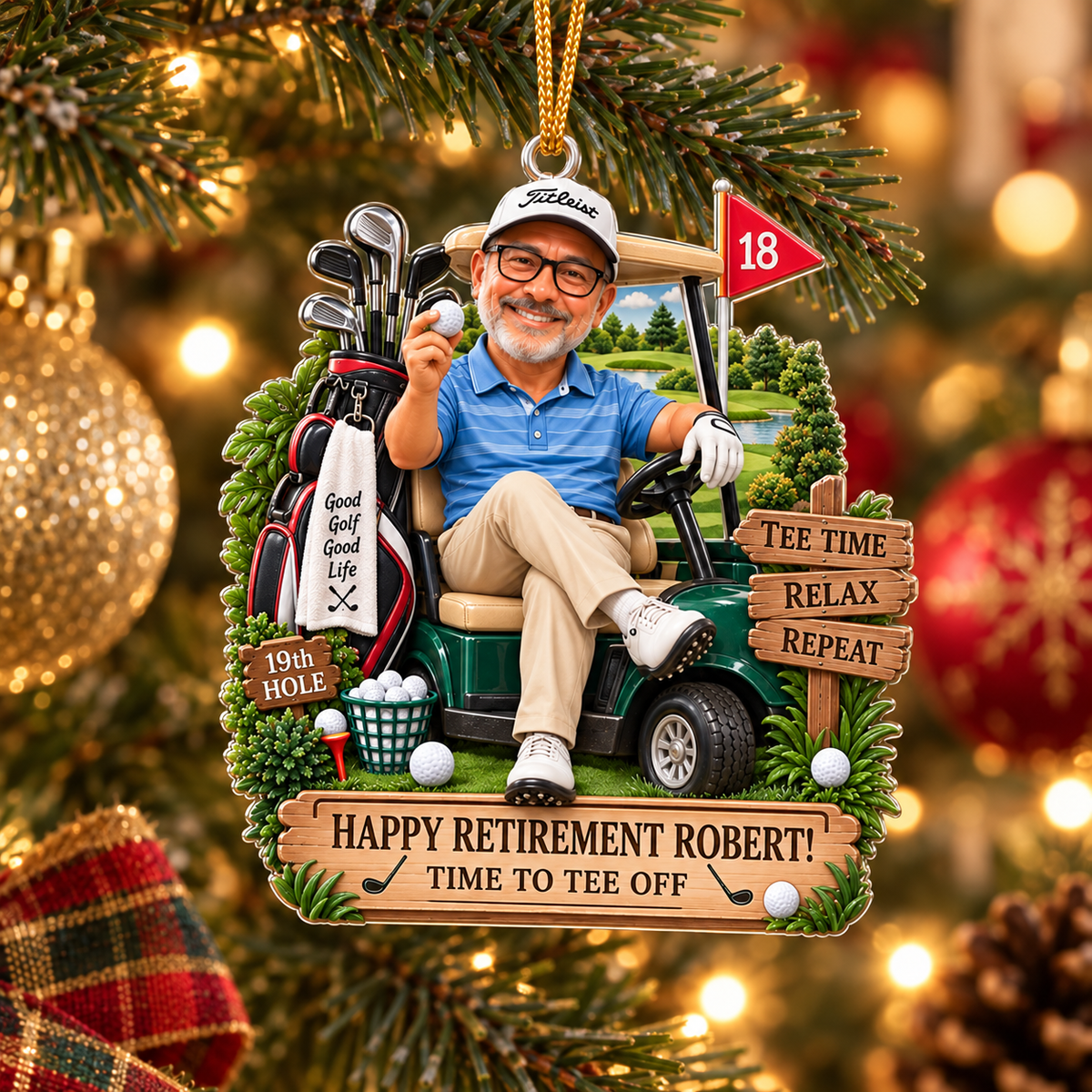 Personalized Golf Retirement Ornament, Custom Photo Golfer Gift, Happy Retirement Keepsake, 19th Hole Golf Christmas Ornament 4d8e14bf-3780-4041-acf1-75e4d0ab57f7-Retirement-Tee-Time-Christmas-Ornament-Image-Sep-17-2026-03_15_26-PM-1-.png
