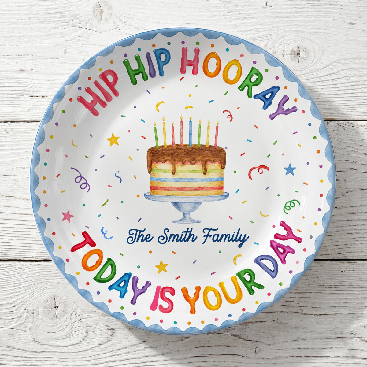 Personalized Birthday Plate, Custom Family Name Celebration Plate, Kids Birthday Keepsake Gift, Last Name Birthday Tradition Plate 4d951496-cb9b-4de0-9053-ec5d89a18b0d-4.jpg