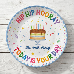 Personalized Birthday Plate, Custom Family Name Celebration Plate, Kids Birthday Keepsake Gift, Last Name Birthday Tradition Plate 4d951496-cb9b-4de0-9053-ec5d89a18b0d-4.jpg