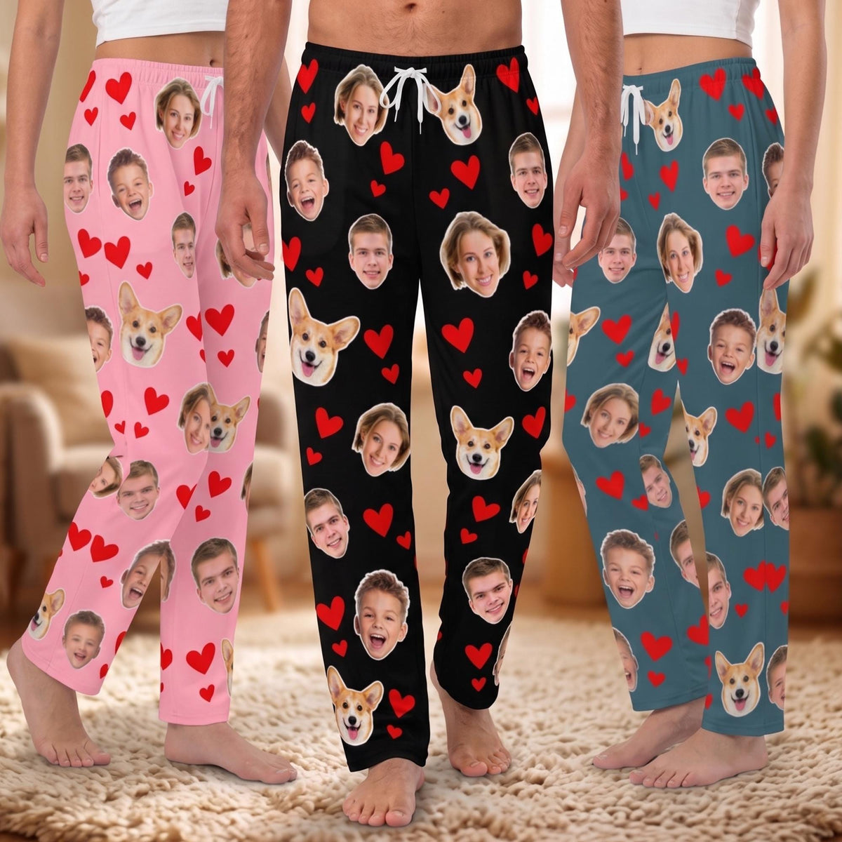 Personalized Photo Pajama Pants ,Custom Face Sleepwear, Christmas Gifts for Family 4d980633-ebf2-4985-8e97-09bb0993b80a-il_fullxfull.8530211208_a1xc.jpg