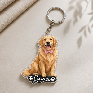 Custom Pet Portrait Acrylic Keychain – Photo to Art with Name - Personalized Acrylic Keychain 4d9f553d-2e9f-45c3-944e-8773afb9e6d2.jpg