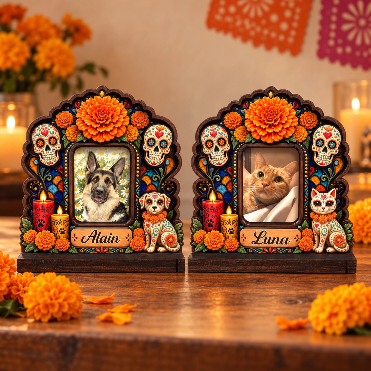 Personalized Dog Ofrenda Frame, Pet Memorial Día de Muertos Keepsake, Custom Dog Photo Nicho Altar Shrine, Day Of The Dead Gift 4daa6555-e129-4aa0-9b12-b6e0cc0ff988-banner-1.png