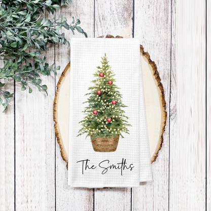 Personalized Christmas Tree Tea Towel, Farmhouse Kitchen Decor 4dd34a52-4e40-4a82-adbd-fdf42bbc9df7-2.png