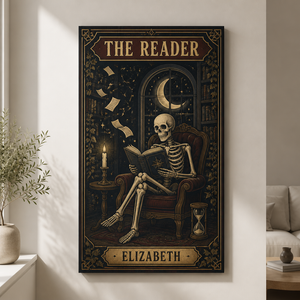 The Reader Personalized Name Canvas – Gothic Skeleton Book Lover Wall Art - Personalized Canvas 4de41986-3442-4d72-9ff9-41cd24aa0c32.png