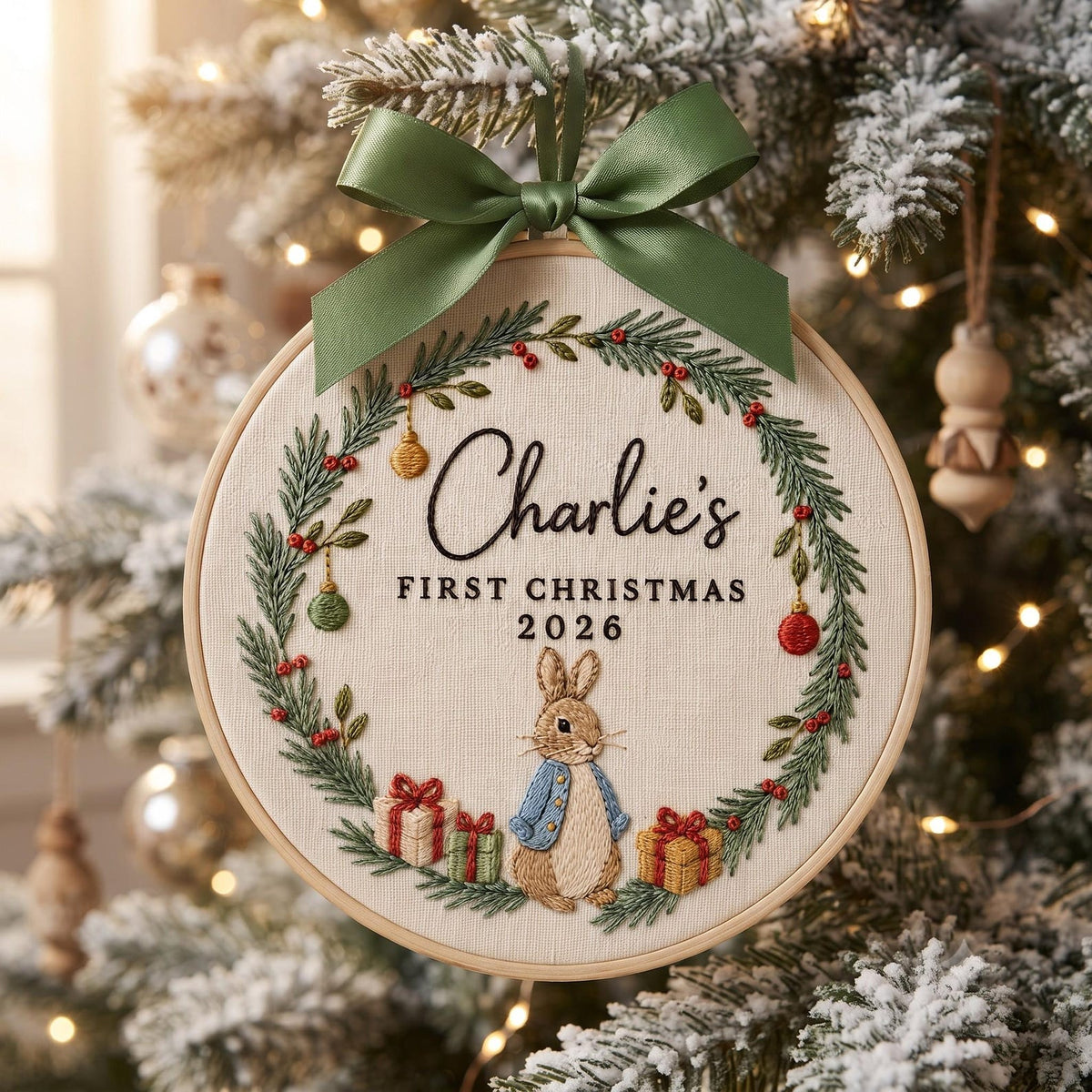 Personalized Bunny Christmas Ornament, Custom Baby First Christmas Embroidery Hoop, Baby Name Keepsake, Newborn & Baby Shower Gift 4de61ea4-a13f-4561-a29e-871d77cc9ba6-59.jpg