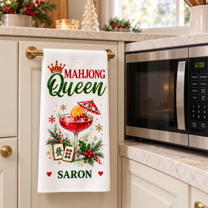 Custom Mahjong Christmas Towel - Personalized Kitchen Towel, Christmas Gifts 4dfbd7f2-fff6-40b9-ba2c-04c316c1ff61-4-4-.png