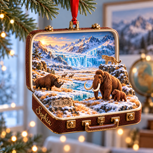 Personalized Ice Age 3D Suitcase Christmas Ornament – Woolly Mammoth Keepsake & Gift for Prehistoric Animal Lovers 4e04b31b-2656-43d2-b484-0d835e7d57c0-Hanging-Ice-Age-suitcase-ornament-2.png