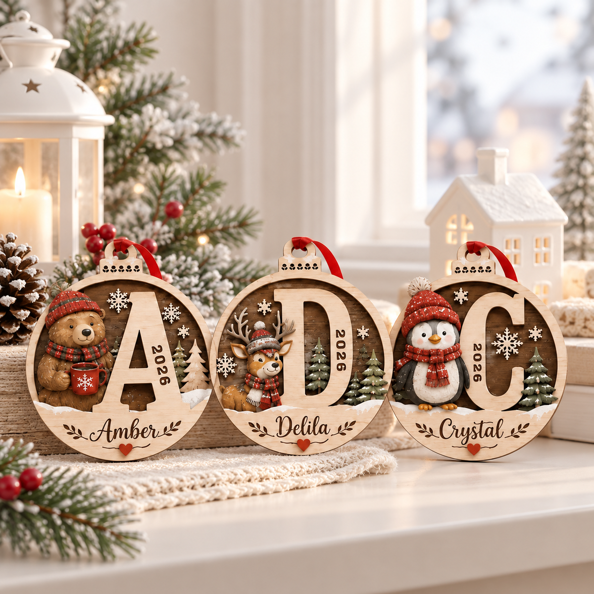 Personalized Initial Christmas Ornament 2026, Custom Penguin Wooden Monogram Ornament, Name Keepsake, Christmas Gift for Kids & Family 4e0cb9f8-8f44-4113-b469-0c48ccf28808-b8272dfc-0364-44ae-8632-0b92e6601887.png