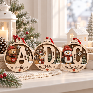 Personalized Initial Christmas Ornament 2026, Custom Penguin Wooden Monogram Ornament, Name Keepsake, Christmas Gift for Kids & Family 4e0cb9f8-8f44-4113-b469-0c48ccf28808-b8272dfc-0364-44ae-8632-0b92e6601887.png