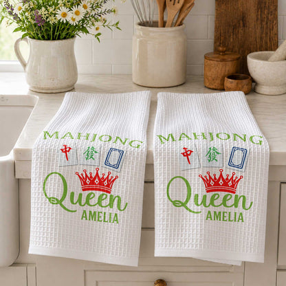 Mahjong Queen, Personalized Kitchen Towel, Gift For Mahjong Lovers 4e0d2788-70c8-4bc7-bc5d-a1fec2675871-banner-4.jpg