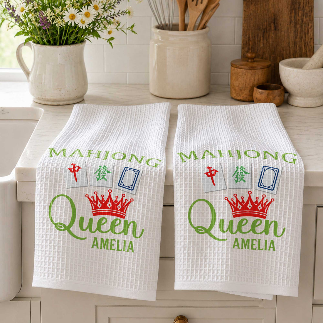 Mahjong Queen, Personalized Kitchen Towel, Gift For Mahjong Lovers 4e0d2788-70c8-4bc7-bc5d-a1fec2675871-banner-4.jpg