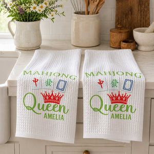 Mahjong Queen, Personalized Kitchen Towel, Gift For Mahjong Lovers 4e0d2788-70c8-4bc7-bc5d-a1fec2675871-banner-4.jpg