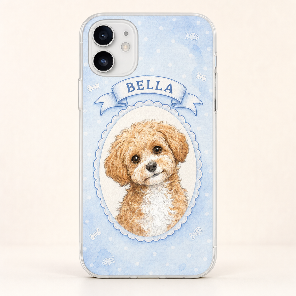 Custom Pet Portrait Phone Case – Cameo Watercolor Edition - Personalized Phonecase 4e16136d-8360-4b35-ad32-f520b3ffd353.png