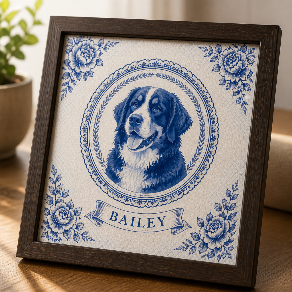 Chinoiserie Blue Custom Pet Portrait Wooden Frame - Personalized Wooden Frame 4e1cddeb-fb27-4b3e-b78b-c9090362cc70.jpg