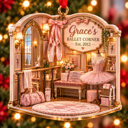 Personalized Ballet Corner Christmas Ornament – Custom Name & Year, Ballerina Gift for Girls, Ballet Dancer Christmas Gift 4e2e6590-5769-46ac-bf5b-de19fb9966f9-Grace-s-Festive-Ballet-Corner-Ornament.png