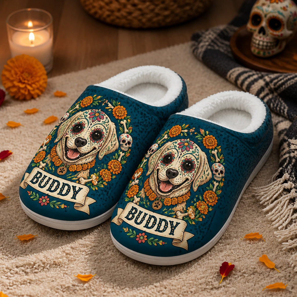 Custom Calavera Dog Fleece Slippers – Pet Name - Personalized Fleece Slipper 4e3348c3-e7eb-4057-b871-50624eacfe07.jpg