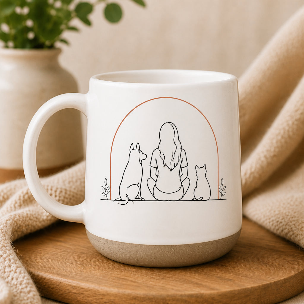 Minimal Line Art Pet Mom Mug – 3 Name Personalization - Personalized Pottery Mug 4e407107-c451-4faa-9423-99e771d66679.jpg