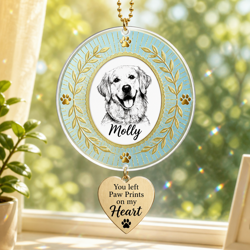 Angel Halo Pet Memorial Suncatcher with Custom Photo & Name - Personalized 1 Layered Suncatcher with Charm 4e487267-8313-4958-b6bb-42d657de0b39.png