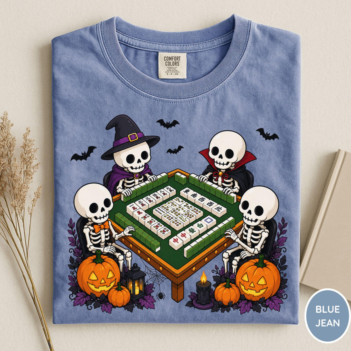 Comfort Colors Halloween Mahjong Shirt, Halloween Skeleton Mahjong Tee, Mahjong Lover Shirt, Mahjong Lover Gift, Funny Mahjong Lover Shirt 4e5a80f9-bb97-45e1-9d59-fb3e4e3707cb-8.jpg