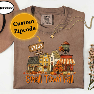 Personalized Small Town Fall Shirt, Custom Zip Code Comfort Colors Tee, Rustic Autumn Village Graphic, Fall Sweatshirt Hometown Gift for Mom 4e7a5ea5-de71-47e1-ba62-a87978ee5b35-6.png