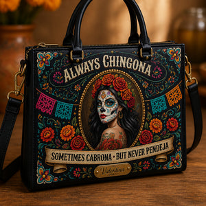 Always Chingona Sugar Skull Shoulder Bag – Personalized Name - Personalized Leather Shoulder Bag 4e7fe42d-6200-4596-b3fc-8a058248330b.jpg