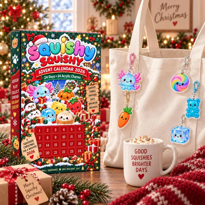 2026 Squishy Advent Calendar, 24-Day Christmas Countdown Box, 24 Acrylic Squishy Charms, Kawaii Mystery Collectible Calendar 4e81329e-811b-4fc6-b0b1-7859e43b93d7-dfrty-3-.webp