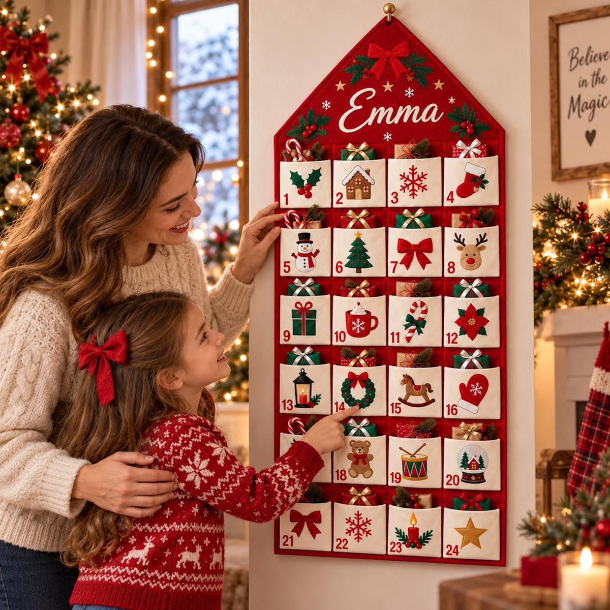 Personalized Advent Calendar for Kids, 24 Pocket Christmas Countdown Calendar, Custom Name Wall Hanging, Kids Holiday Decor 4ed93265-027f-48b1-94cb-4099809b1519-il_1588xN.8566074660_s7eq.jpg