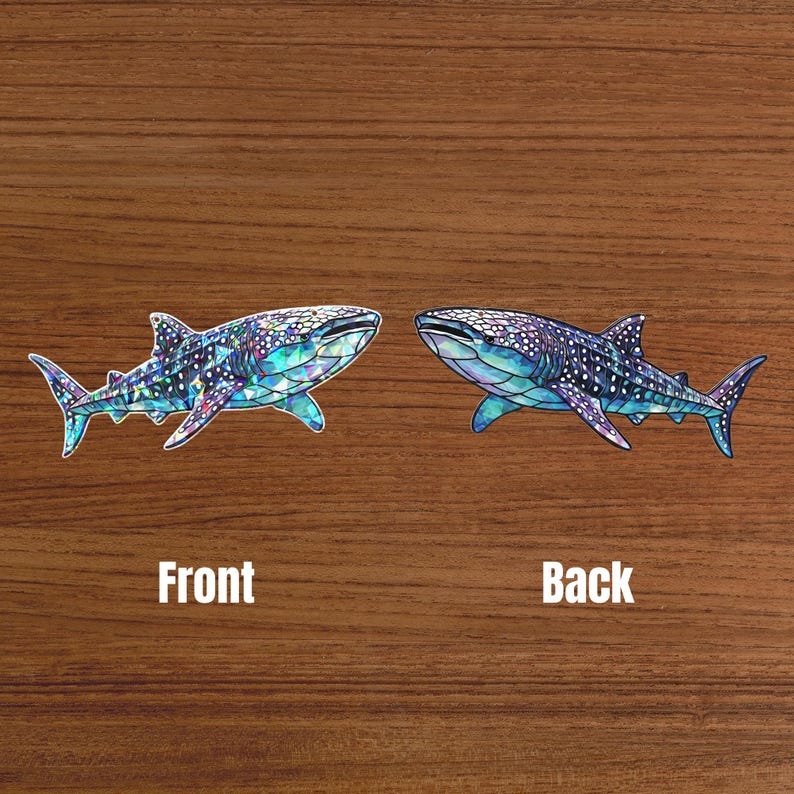 Whale Shark Acrylic Hologram Window Hanging, Ocean Animal Suncatcher Decor, Iridescent Sea Life Sun Catcher, Beach Lover Gift, Unique Decor 4edcb7f3-d142-430a-b6cd-5891725f7866-s3.jpg