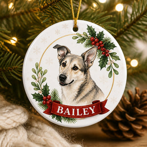 Custom Pet Portrait Holly Wreath Ornament with Name - Personalized Ornament 4ee2b2b1-5ce1-416d-b1d6-20d429587372.jpg