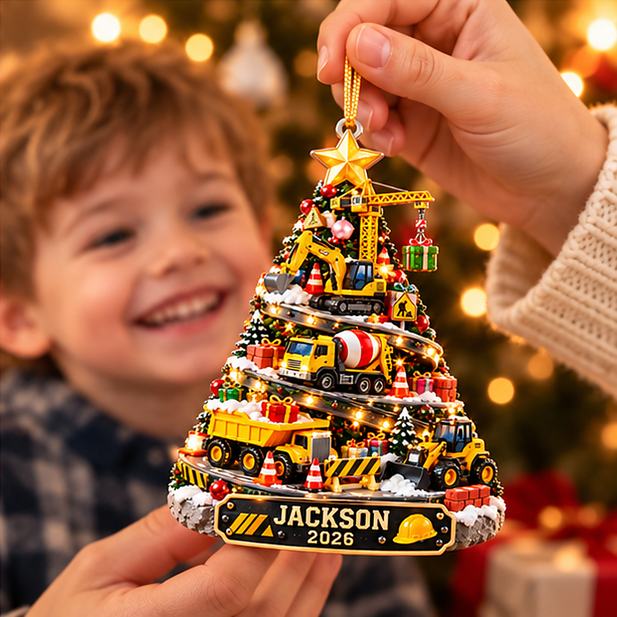 Personalized Construction Christmas 3D Tree Ornament 2026 – Excavator, Dump Truck & Crane Ornament, Custom Name Gift for Boys 4f0c542a-ae51-449c-ab4d-4feffaa10124-Jackson_Construction_Child_Moment_04_1200x1200.png