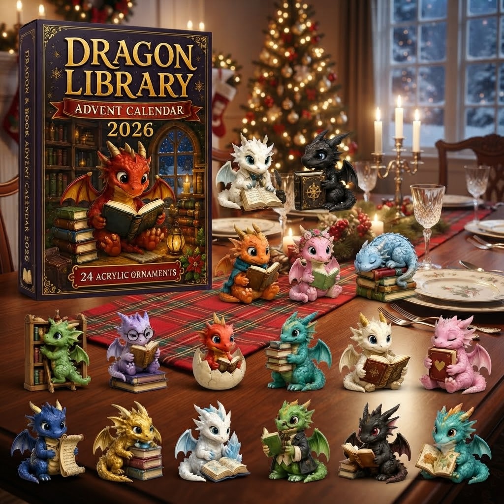 Dragon Library Advent Calendar 2026 - 24-Day Festive Countdown, Acrylic Charms Blind Box - Gift For Dragon Lovers 4f0d7b46-27f2-4f59-b376-ea9205afa484-3e3e31c4-c7bb-4813-bd9b-6ca06a438f92.jfif