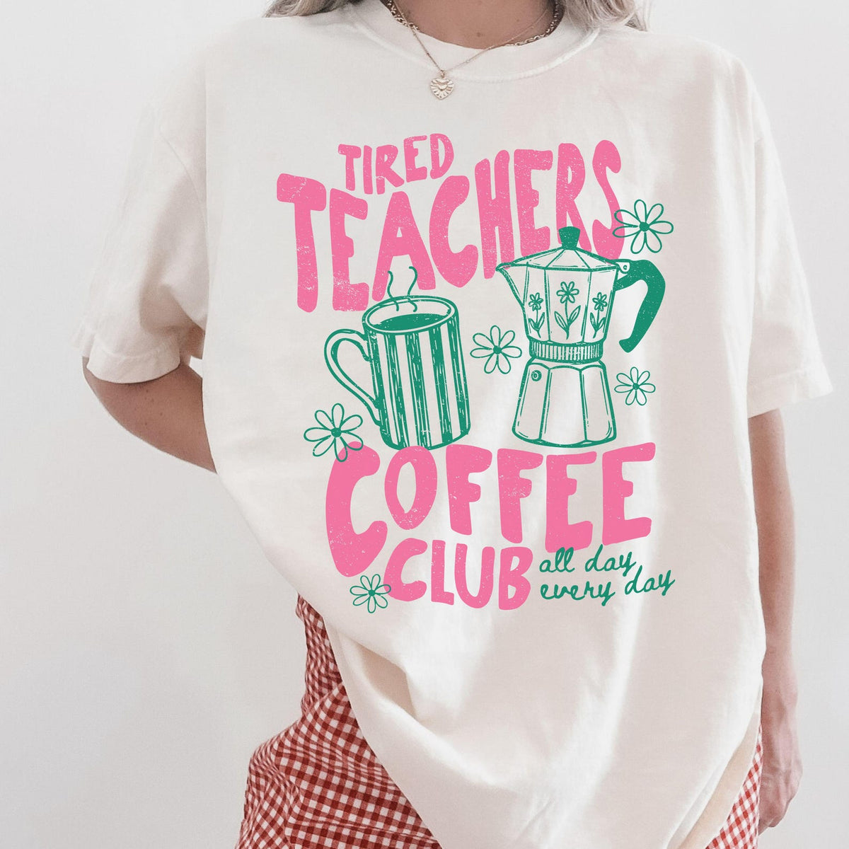 Tired Teachers Coffee Club Graphic Tee, Comfort Colors® Retro Teacher Shirt 4f18097c-881f-49e1-a860-59f39ef359a8-3.jpg