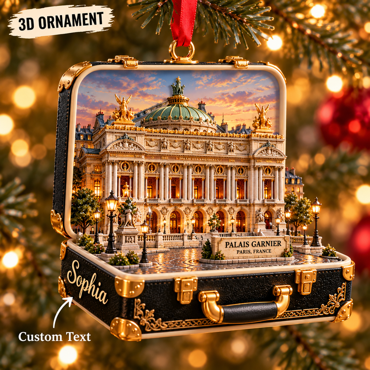 Personalized Palais Garnier Paris 3D Suitcase Christmas Ornament, Custom Name Paris Opera House Travel Keepsake, France Vacation Souvenir Gift 4f2d908c-aa28-4ed3-8fa7-23f0aeb2b2a3-Palais-Garnier-Christmas-Ornament.png