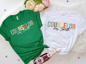 School Counselor T Shirt , Teacher's Day Gift , Gift for Teacher , Teacher Appreciation Shirt, School Counselor Gifts, Back To School Shirts