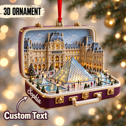 Personalized Louvre Pyramid Suitcase Christmas Ornament – Paris Travel Souvenir & Gift for Paris Lovers 4f570850-9fb6-47a3-abfa-311ddc2ed3b1-Personalized-Louvre-Pyramid-Suitcase-Ornament.png