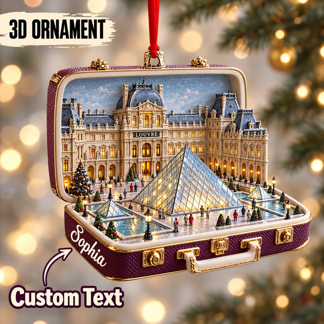 Personalized Louvre Pyramid Suitcase Christmas Ornament – Paris Travel Souvenir & Gift for Paris Lovers 4f570850-9fb6-47a3-abfa-311ddc2ed3b1-Personalized-Louvre-Pyramid-Suitcase-Ornament.png