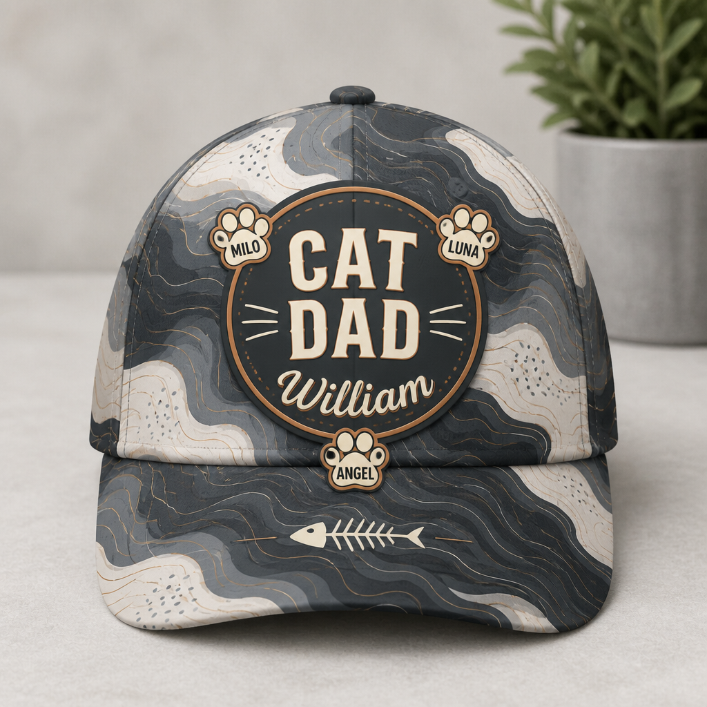 Cat Dad Personalized AOP Cap with Pet Names - Personalized All Over Print Cap 4f59e2ef-8131-4e1b-a0c0-251f5316bb58.png