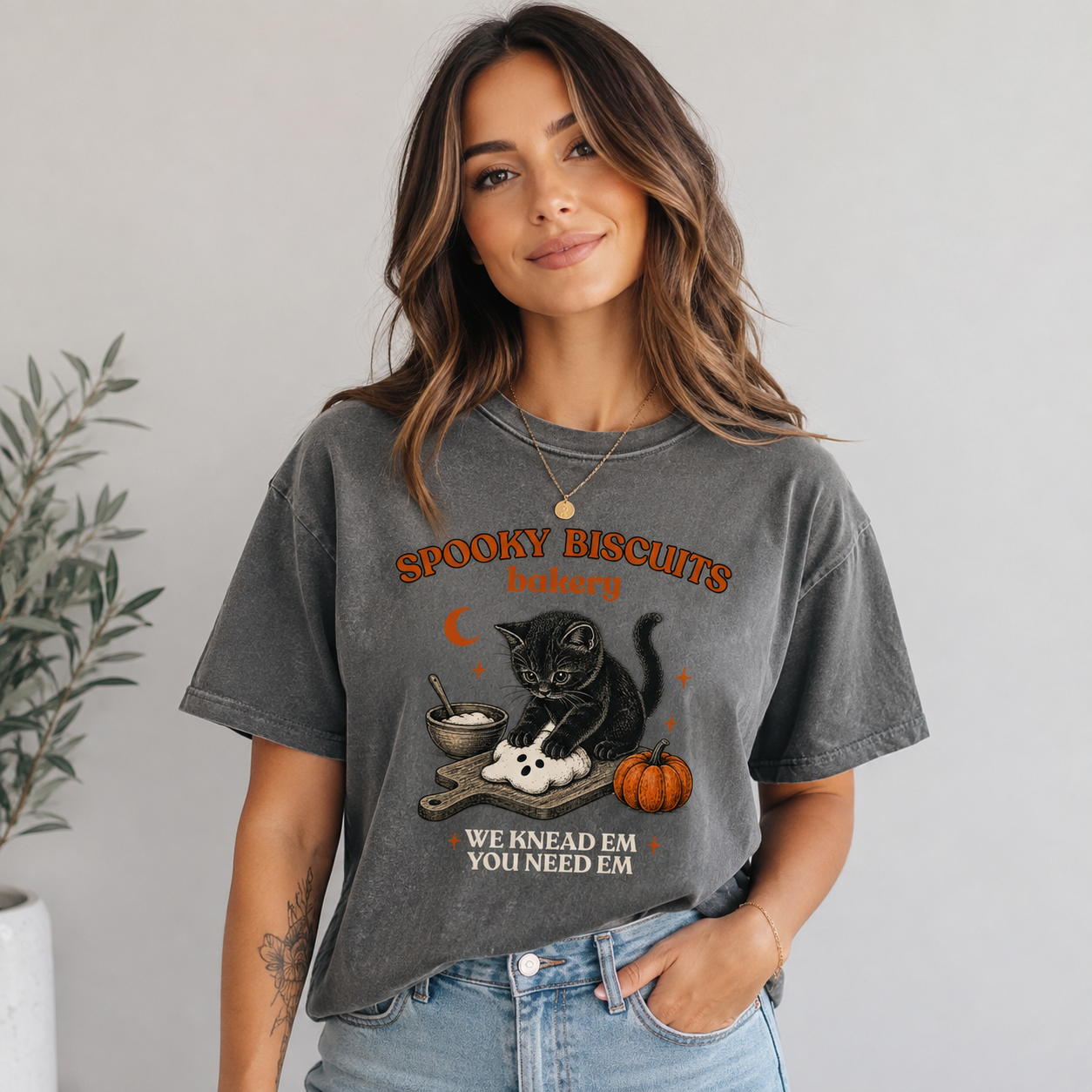 Comfort Colors® Kitty Biscuits Shirt Spooky Season Tee Black Cat Halloween Fall TShirt Vintage Baking Pumpkin T-Shirt Cat Lover Fall Gift 4f71f14d-9a7b-43eb-bc85-c14f342a7d3c-banner-1.png