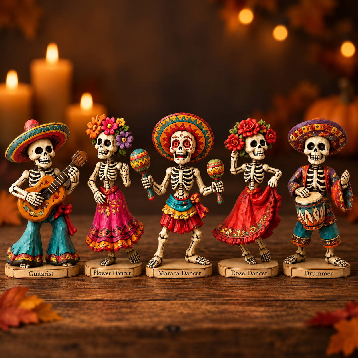 Custom Name Day of the Dead Wooden Block, Dia de los Muertos Skeleton 2D Flat , Mexican Folk Art Decor, Colorful Sugar Skull , Unique Halloween Decor, Gift 4f734517-c500-4b3c-a429-ba0af12e84d0--o1.png