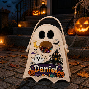 Personalized Ghost Trick-or-Treat Basket – Haunted Night Scene - Personalized Halloween Candy Basket 4f81a74e-1477-4735-b528-524e498ab466.jpg